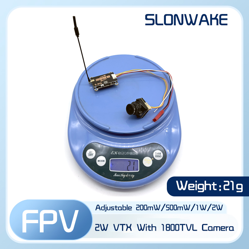 SLONWAKE 5.8G 56CH 2W pemancar - Drone Frame ulasan dan harga